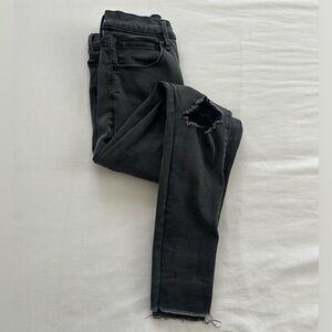 Abercrombie & Fitch ultra high rise, super skinny jeans in black